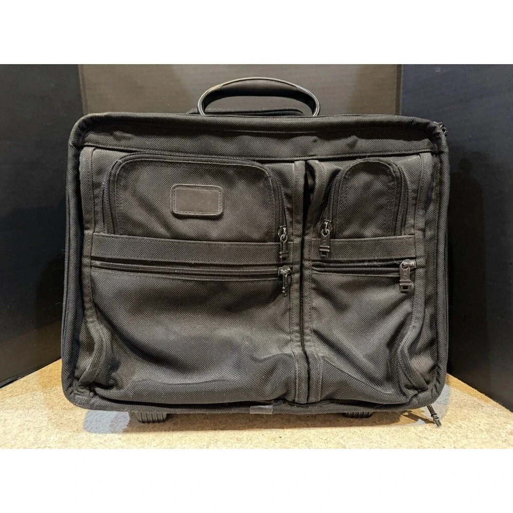 TUMI Alpha 2202D3 Black Ballistic Nylon 17” 2-Wheel Rolling Laptop Briefcase